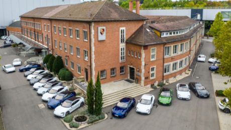 Twice round the world in the Porsche Taycan