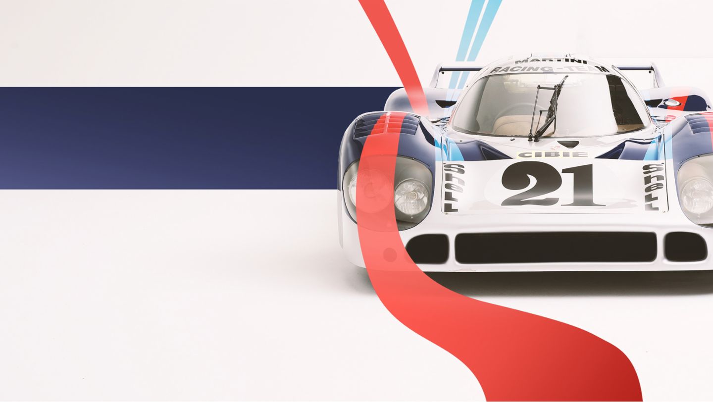 917 “long-tail” with Martini livery, 2019, Porsche AG