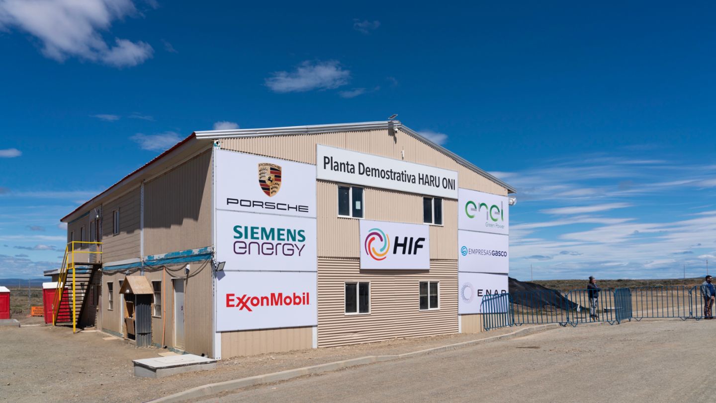 Planta piloto de e-fuels Haru Oni, Punta Arenas, Chile, 2023, Porsche AG